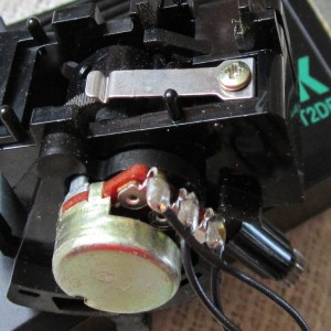 Printermotor + 4 mm goldies + speaker ploaties