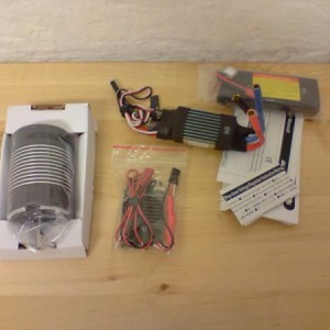 Motor, ESC , reg en klein lipootje.