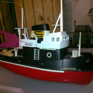 De "Libeccio" van mijn schoonvader. Ik ben al een beetje aan het bouwen geweest.