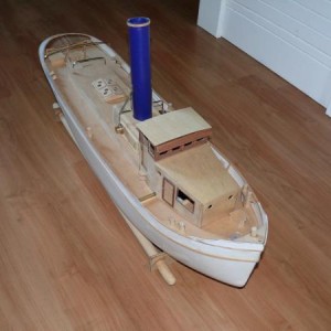 Stoomsleepboot Pergo (1956) in aanbouw.
