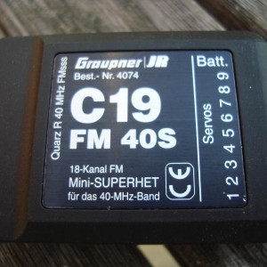 Graupner C19 40MHz ontvanger