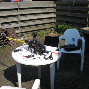 Eerst maar eens het vliegend chassis weer in vliegbare staat brengen