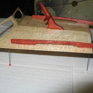Handrails en mastje ge"beitst"