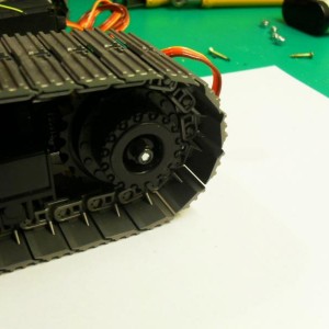 Excavator, Track aandrijving fase (2) gereed.