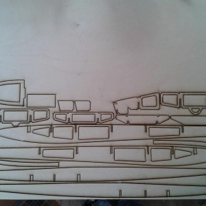 Gedeelte met laser gesneden