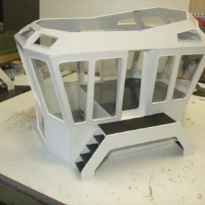Zijtrappen in aanbouw.