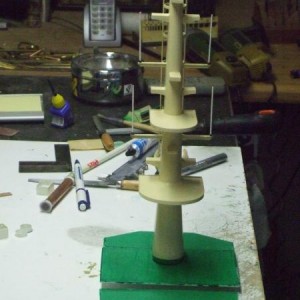 Mast in de maak.