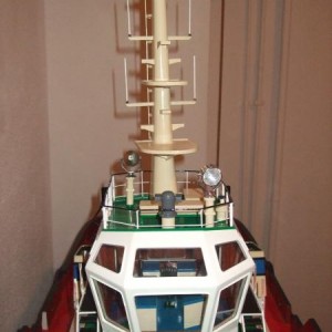 Mast/stuurhuis krijgt zn vormen.