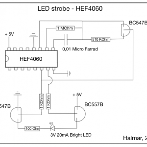 HEF4060 Strobe Schema