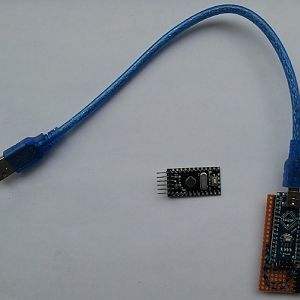 Pro Mini Met Programmeer Adaptor 1