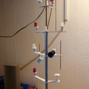mast, toplichten, zwaailicht en rood-wit-rood deze lichten kunnen branden