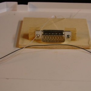 onderkant bovendek met sub D connector
