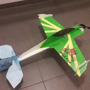 Patrick de Vos with his plane called MadFOX