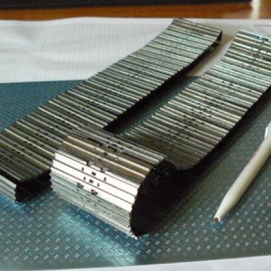 Complete rupsketting van 108 platen schaal 1:16
