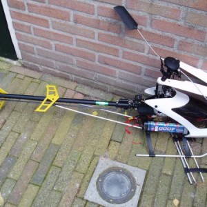 Helaas, kleine crash nadat de motor uitviel