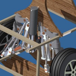 Landing gear closed Cilinder upsidedown