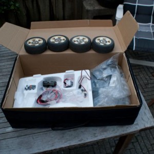 Opbergtas met extra set banden en reserve onderdelen