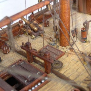 Halifax detail achtermast