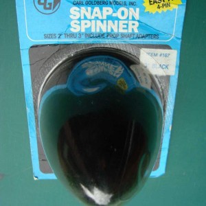 Carl Goldberg 3"spinner #167 zwart