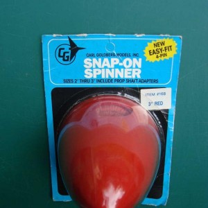 Carl Goldberg 3"spinner #168 rood