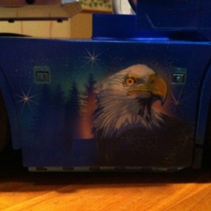 Airbrush op de deense kist
