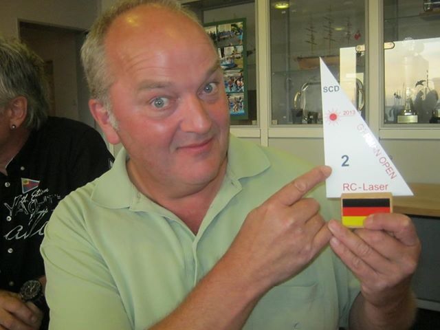 2e prijs bij de open Duitse kampioenschappen 2013 RC Laser