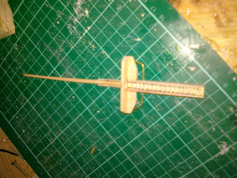 Achtermast met laddertje