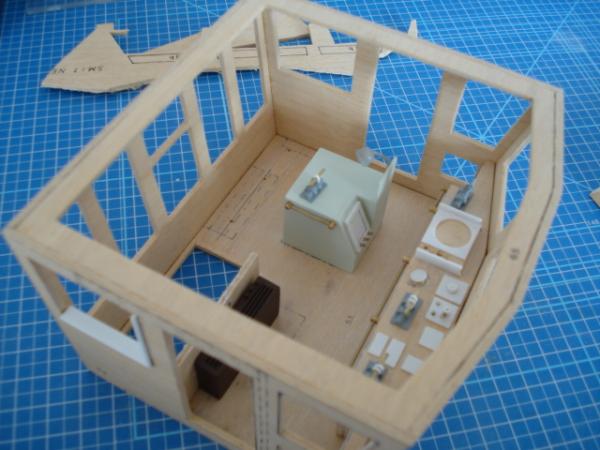 Bezig met interieur stuurhut