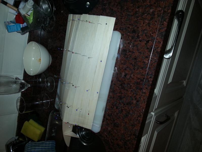 Bodem vormen na warm water bad.