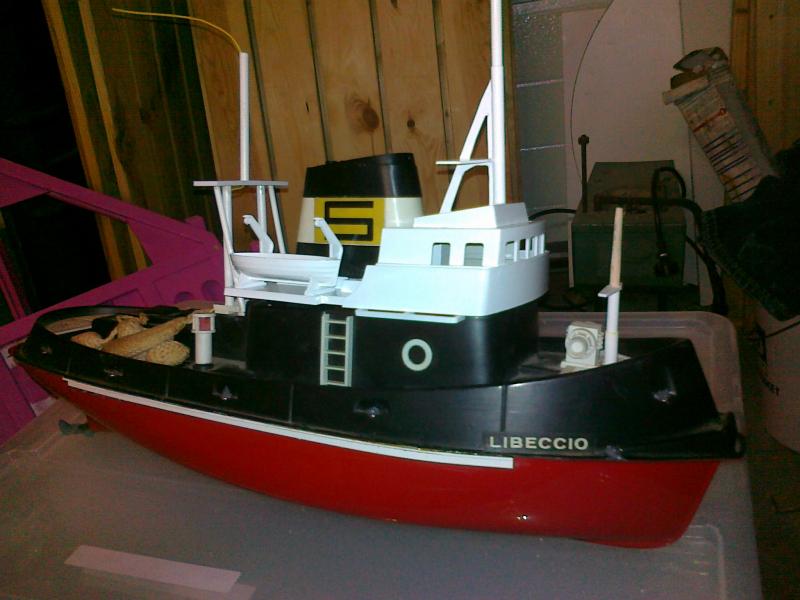 De "Libeccio" van mijn schoonvader. Ik ben al een beetje aan het bouwen geweest.
