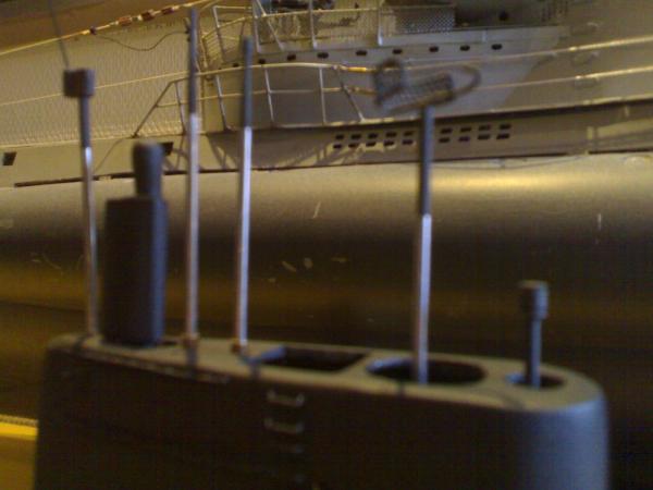 gespoten peroscopen en antennes