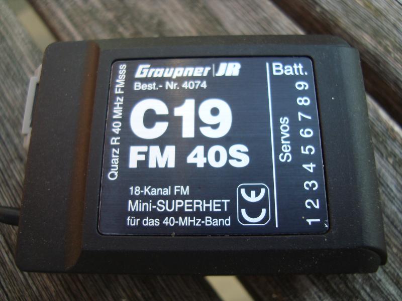 Graupner C19 40MHz ontvanger