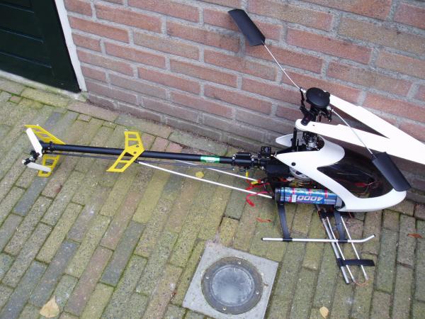 Helaas, kleine crash nadat de motor uitviel