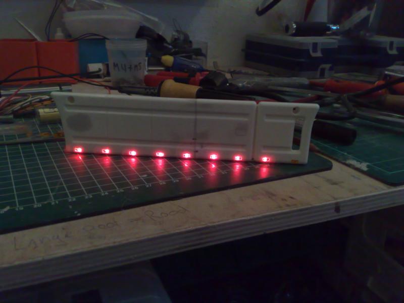 Led in side skirt