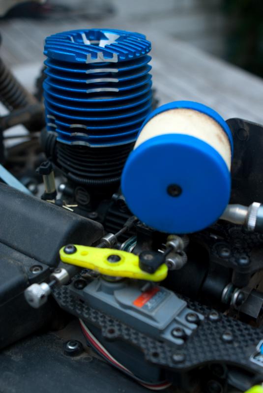 Motor, luchtfilter & gasservo