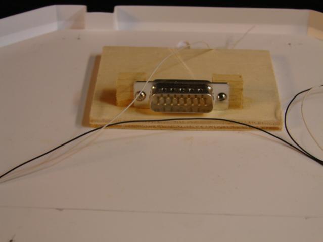 onderkant bovendek met sub D connector