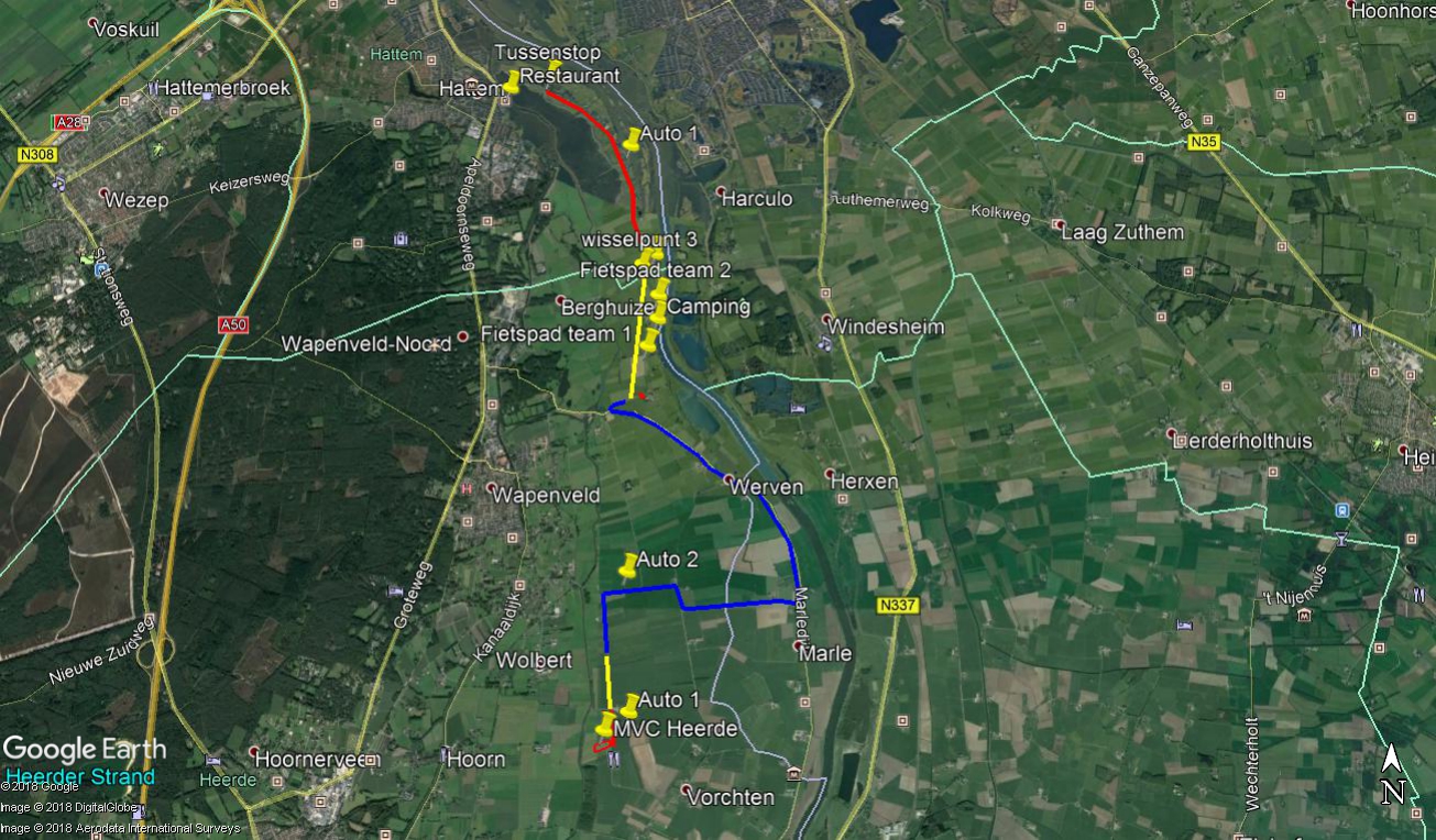 Overzicht Overlandvlucht