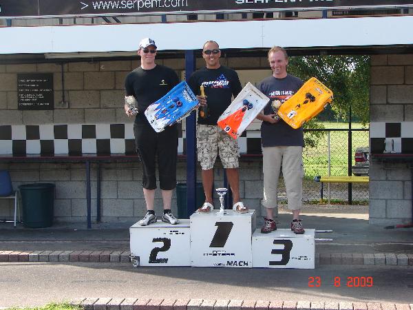 podium tijdens clubrace