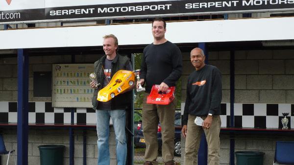 podium tijdens clubrace