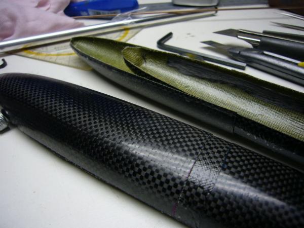 romp nose cone en rompdeel met roving versterking