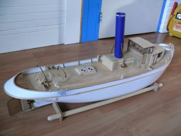 Stoomsleepboot Pergo (1956) in aanbouw.