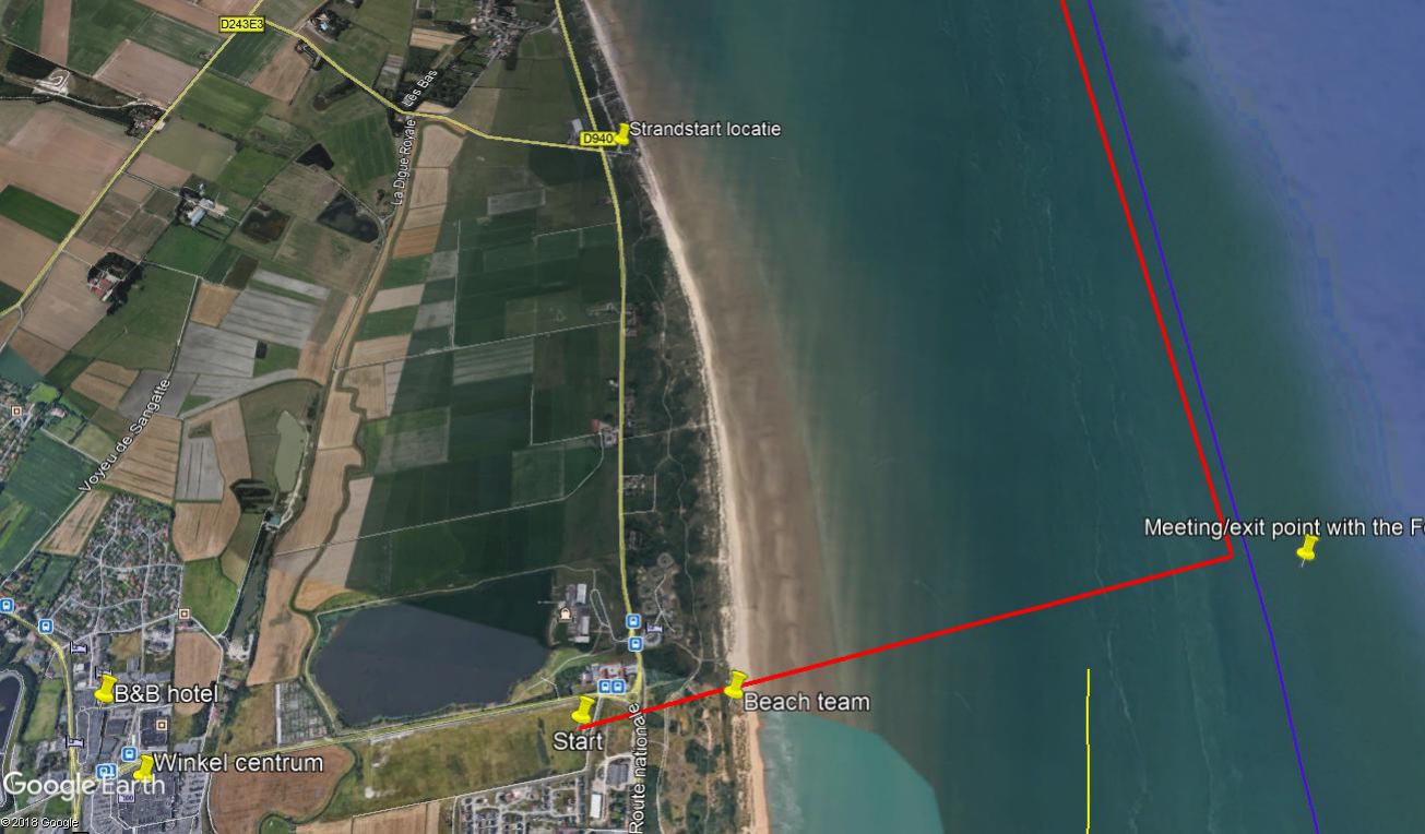 Strandstart Locatie