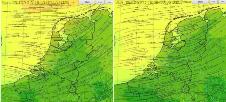 windcondities zondag