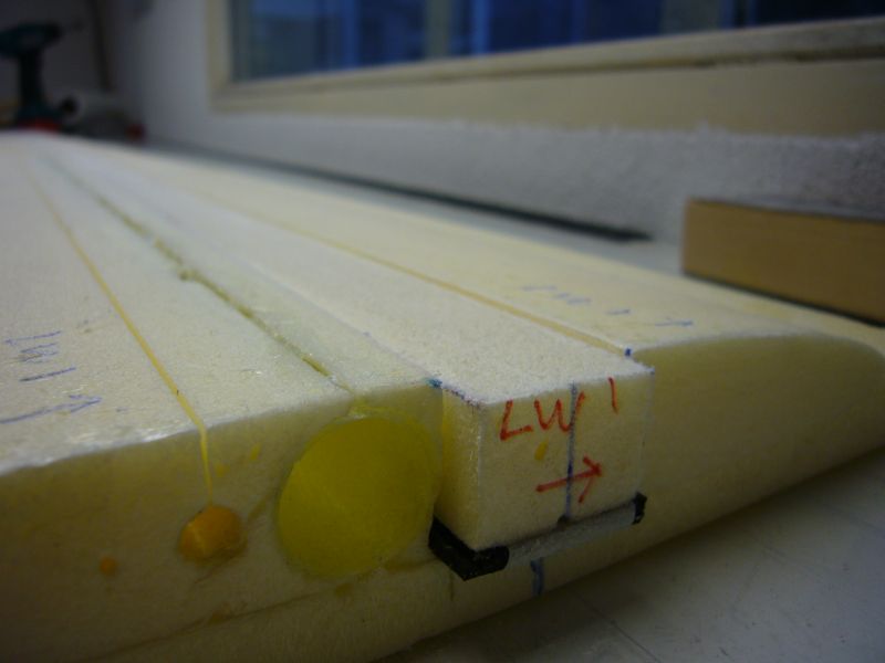 wing 15 spar core trimmed