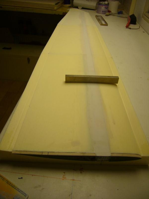 wing 34 spar recess filled and sanded